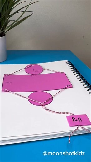 DIY “Cylinder” math pull-up net. You will need: - Paper - Thread - Glue. ©️ @Moonshotkidz – All rights reserved. Reproduction, distribution, or use of this artwork and video without permission is prohibited. For licensing inquiries, contact Moonshotkidz@gmail.com | Moonshotkidz