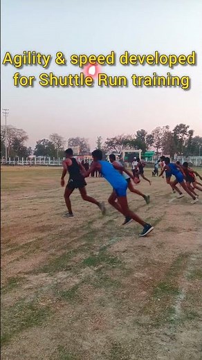 Agility & speed developed for Shuttle Run training