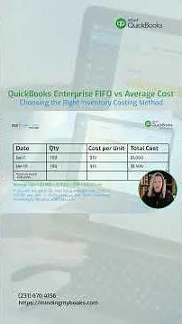 FIFO vs Average Cost in QuickBooks Enterprise