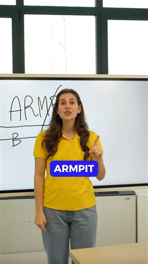 😅 Scommetto che la parola armpit non la conoscevi… ma ora ti rimarrà impressa! Grazie alla logica e alla scomposizione, puoi imparare vocaboli nuovi anche senza usare il dizionario! Guarda il video e scrivimi nei commenti la traduzione corretta! ✍️ #imparareinglese #ingleseperitaliani #facilmenteinglese #claudiamabiglia #vocabulary #vocabolarioinglese | Facilmente Inglese