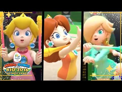 Peach, Daisy and Rosalina in Rhythmic Gymnastics - Mario and Sonic at the Rio 2016 Olympic Games