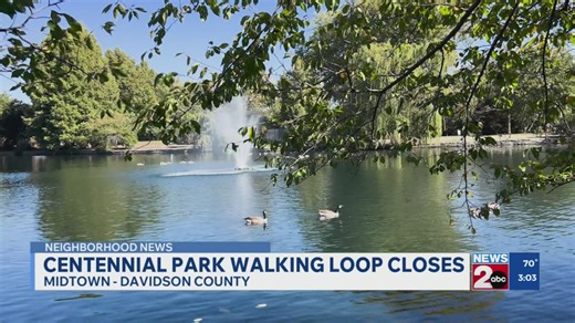 Centennial Park walking loop closes