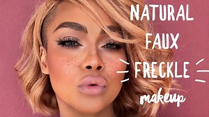 Glowy summer skin + faux freckles that look real