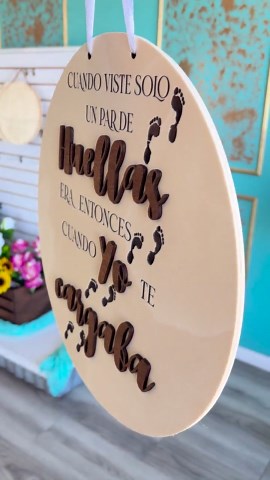 Footprints in the Sand Spanish Quote SVG, Laser Engraving (digital Download) - Etsy