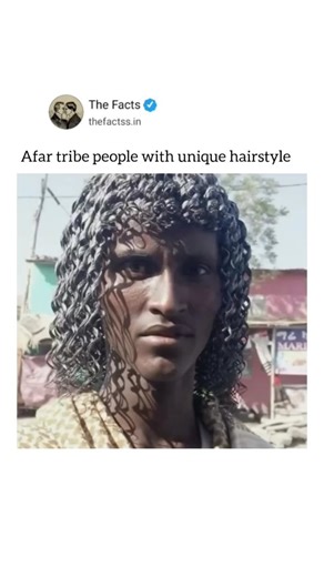 The Facts on Instagram: "The Afar people are known for their unique hairstyles. Men often wear their hair in intricate curls, sometimes adorned with beads or dyed bright colors. Women typically braid their hair or form tight coils, decorated with colorful beads, which represent beauty and status. Traditionally, the Afar are pastoralists, relying on livestock like camels, goats, and cattle. They live in simple homes called “adoos,” made from animal skins and woven grass, which they move frequentl