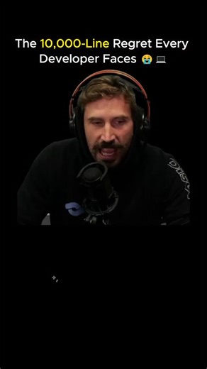 Technology |Business |AI on Instagram: "Every single software project starts the same way — the first 2,000 lines feel effortless. You’re in control. You’re vibing. You’re shipping code fast. But once your project crosses 10,000 lines… something magical (and painful) happens. That’s when the “regret axis” appears. Suddenly, every shortcut, every “temporary fix,” every quick hack starts haunting you. 🧠💀 That’s the moment you realize — great engineering isn’t about speed. It’s about designing fo