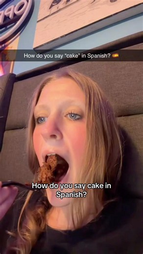 Learning how to say cake in Spanish #learnspanish #speakenglish #studygram #student #pingoai