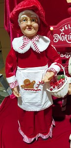 Create your own family names Santa's scroll with this fully detachable list. Simply write your desired names with a marker and attach to Santa's arm. Mrs Claus $99 and Santa $119 #santaclausiscomingtotown #mrsclaus | St Nicholas Christmas Cave