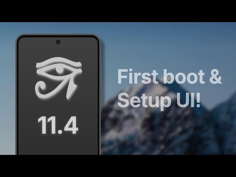 CrDroid 11 (Android 15) First boot & Setup UI!