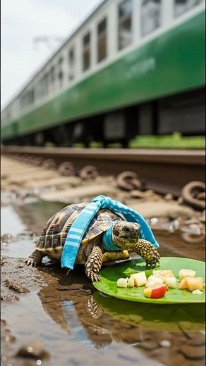 Have You Ever Seen a Baby Turtle Eat Like This? 🐢🍎 | Slow ASMR