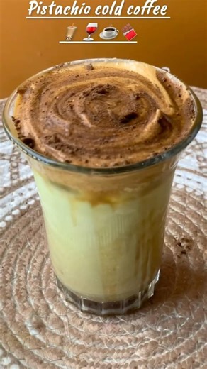 Pistachio Cold Coffee 🤎🌿🧋| #pistachio #pistachiocoffee #coldcoffee #summerdrink #chilleddrinks
