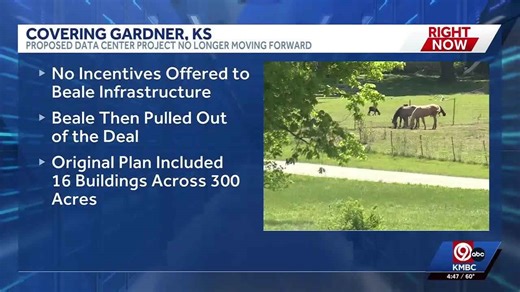 Gardner, Kansas, data center no longer moving forward