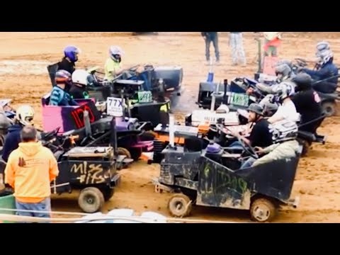 Tempers Flare Heat 1 Tractor Demolition Derby New Alexandria Championship Lawn Mowers September 6th