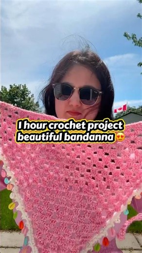 You can crochet these bandannas in just an hour😍