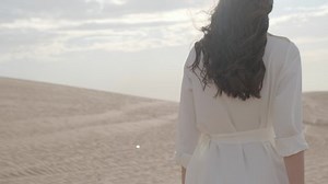 Brunette Barefoot White Dress Fluttering Wind Stock Footage Video (100% Royalty-free) 1048468243 | Shutterstock