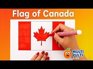Coloring the Flag of Canada with Markers | Fun for Kids 🇨🇦