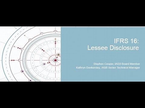 IFRS 16: Lessee Disclosures