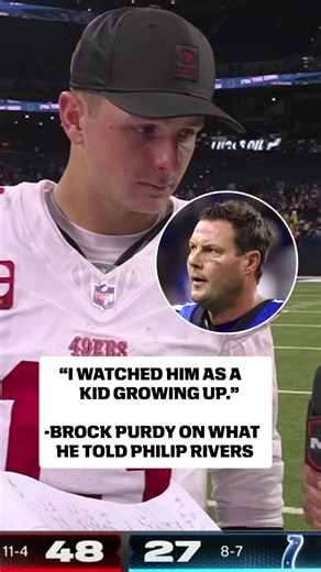 Brock Purdy Praises Philip Rivers After MNF Battle