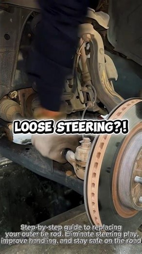 Tie Rod Outer Replacement Guide! Fix Steering Play Like a Pro #mechanictips