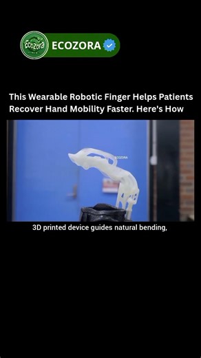 Robotic Exoskeleton Finger Restores Hand Movement 🤖 #robotics #innovation #technology #shorts
