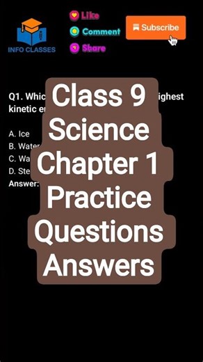 Class 9 Science Chapter 1 Practice Questions Answers