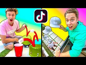 We Tested VIRAL TikTok TRICK SHOTS!!