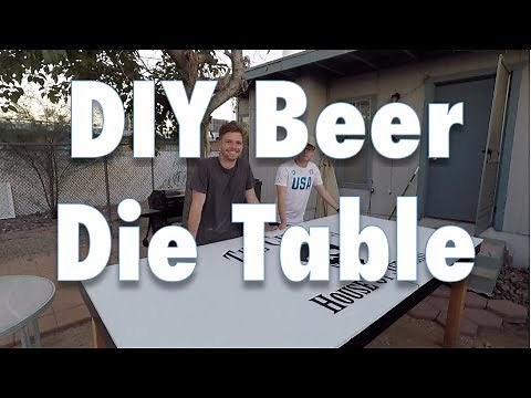 DIY Beer Die Table