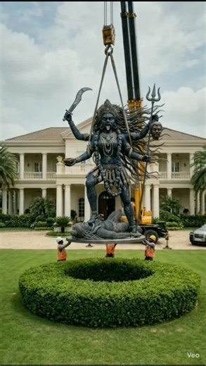 😳 Garden Turns Into Goddess Kali Statue 🌿✨ #Shorts