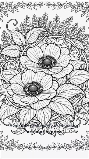 Fast Flip Through Floral & Botanical Adult Coloring Book | Relaxing Art Pages #coloring #color