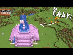 How To Make A Beautiful Fountain In Minecraft