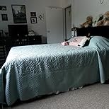 MarCielo 3-Piece 100% Cotton Oversized Bedspread Lightweight Quilt Coverlet Embroidery Farmhouse Bedding Set T0 (Bright White, Oversized King (118"x106"))