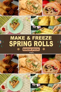 48K views · 769 reactions | These easy to make and crispy Spring Rolls are a perfect iftar table snack. Quick and easy Spring Rolls are a must try this Ramzan. Give these Make and freeze Spring Rolls a try and do share your feedback with us. #SpringRolls #MakeandFreeze #SooperChef #chickenrolls | SuperChef | Facebook