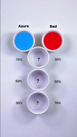 Let's Mixing Azure + Red Colors 😍 #shorts #colormixing #painting #satisfying #artandcraft #art