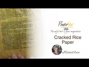 Rice Paper and Powertex Universal Medium