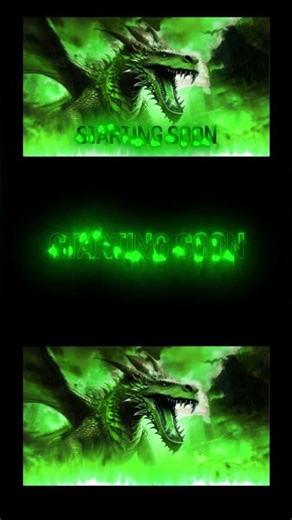 Dragon Flames Stream Scene | Green Dystopian Ambience Overlay