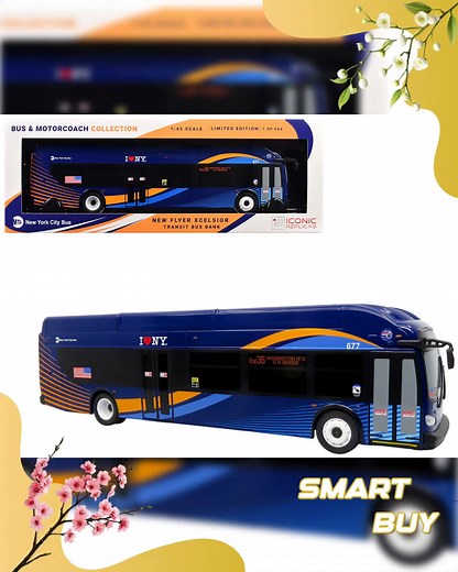 Ready to hop on a journey filled with nostalgia? 🚍✨ Introducing the limited edition New Flyer Xcelsior Transit Bus MTA New York City model — part of The Bus & Motorcoach Collection! With only 504 pieces available worldwide, this stunning 1/43 scale replica captures the iconic design in striking blue graphics. Perfect for collectors or as a unique gift, it'll inspire memories and conversations while bringing joy to your display. 🌟 It's just $57.95 — an investment for your treasure trove! Don’t 