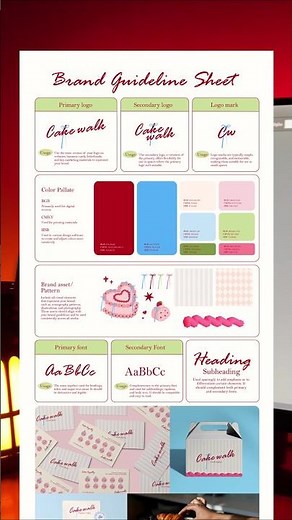 How to create a brand guideline sheet - Graphic design, Brand design, visual identity, logo, Adobe