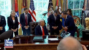 368K views · 24K reactions | President Donald J. Trump is presented with an honorary U.S. Marshals badge to thank him for his efforts to "un-handcuff" law enforcement officers around the country. | Fox News | Facebook