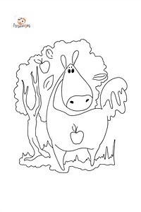 Coloring page cute horse (easy) ♥ Online and Print for Free!