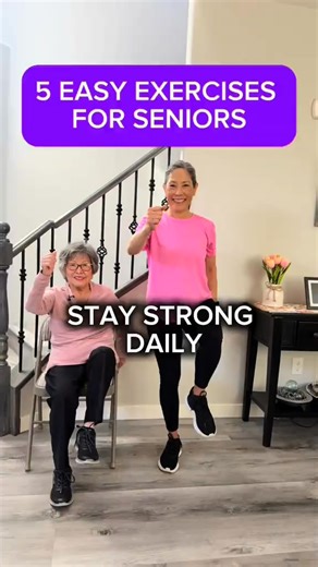 Stay active, stay strong! 🙌 Try our longer workouts for seniors and beginners on YouTube 🔗 yes2next #DailyExercise #SeniorFitness #HealthyLifestyle | Yes 2Next Fitness Trainer