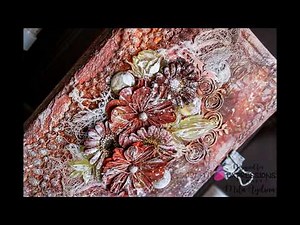 Altered Art Vintage Note Book Cover Mixed Media Tutorials