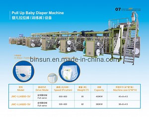 [Hot Item] Full-Servo Disposable Baby Pull-up Diaper / Pant Manufacturing Machine