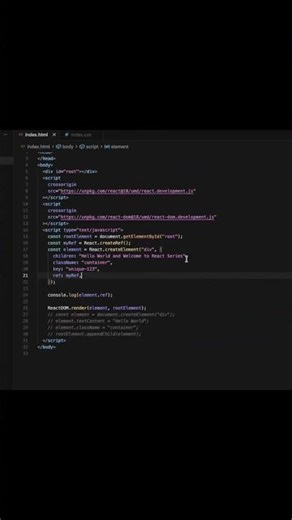 No JSX? No Problem! Nested Elements in React Using createElement #reactdom #reactredux