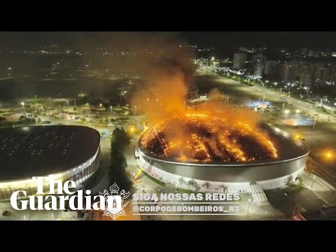 Massive blaze tears through Rio's Olympic velodrome