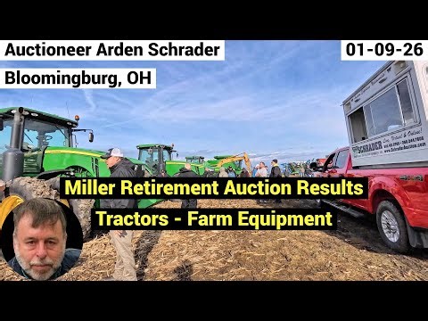 Auction Results - JD 8335R | 8360R | 8300 Tractors - JD 9670 STS Combine - Farm Equipment - 01-09-26