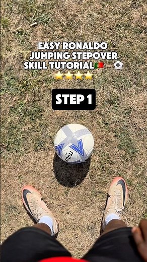 EASY Ronaldo Jumping Stepover SKILL TUTORIAL 🇵🇹🐐⚽️ #football #shorts