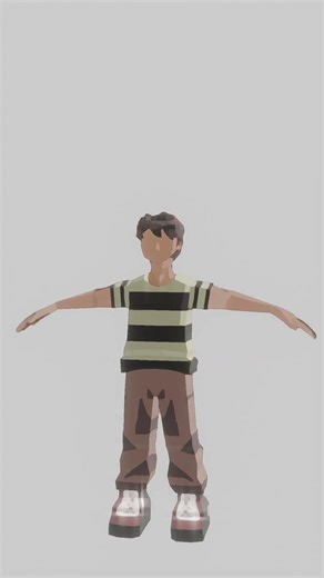 Making my own character #3dart #3danimation #blender #2danimation #2danimation #animation