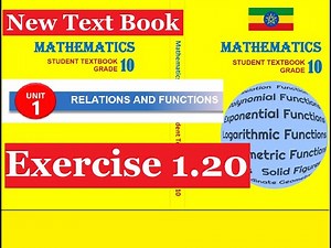 Mathematics Grade 10 Unit 1 Exercise 1.20 from new Text Book@mathT_21​
