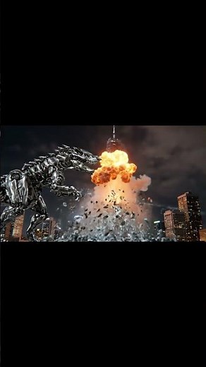 Transformer dinosaur and destruction