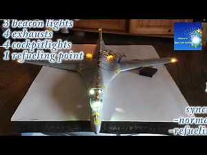 Revell 1/48 Rockwell B1B Lancer in flying and refueling navigation mode